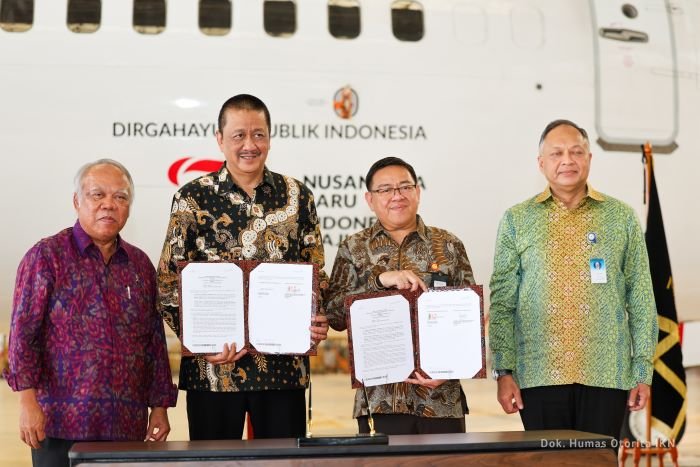 Sinergi dengan Otorita IKN, Garuda Indonesia Tandatangani MoU Menjelang HUT ke-79 RI