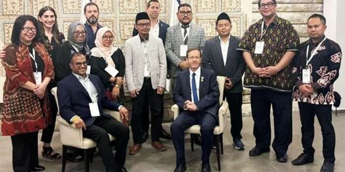 Para Nahdliyin bertemu Presiden Israel Isaac Herzog. Foto: Medsos X
