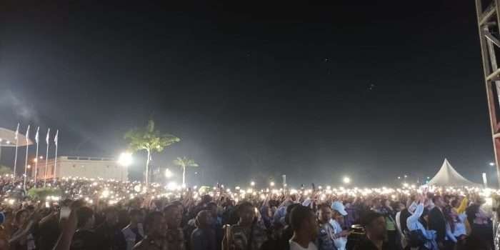 Ribuan Penonton Hadir di Hiburan Rakyat yang digelar pada hari Selasa (9/7/2024) Malam di Balikpapan Sport and Convention Center (BSCC)/DOME. Foto: BorneoFlash/Niken Sulastri