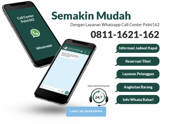 Tiket Kapal Laut Pelni Via Whatsapp