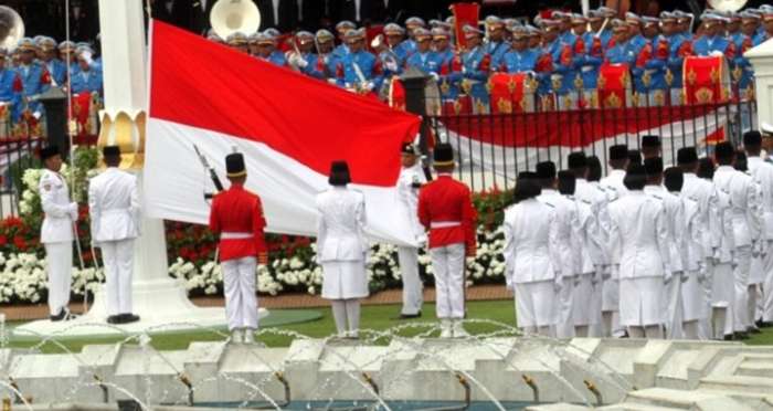 Upacara 17 Agustus Di Istana Presiden . Foto : BorneoFlash/Ist