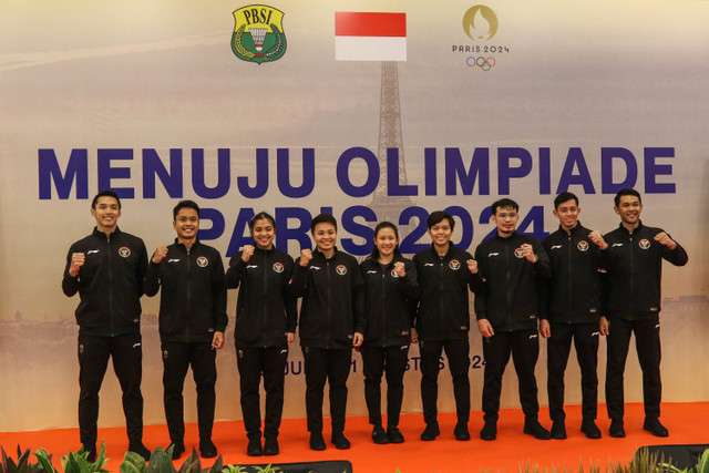 Atlet Olimpiade bulu tangkis Indonesia. Foto : BorneoFlash.com/Ist