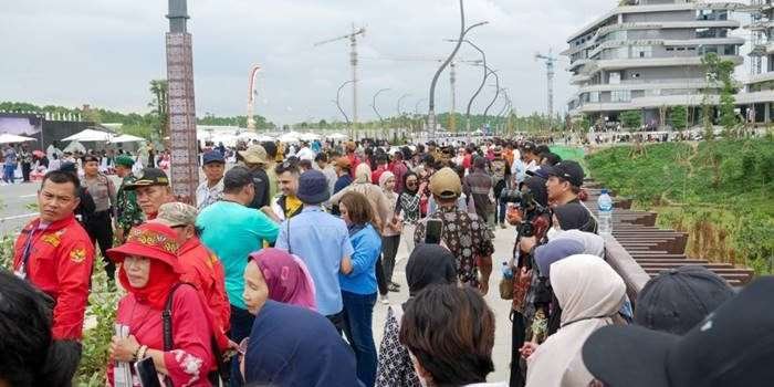 Warga Lokal Turut Hadiri Peringatan HUT ke-79 Kemerdekaan RI di Nusantara
