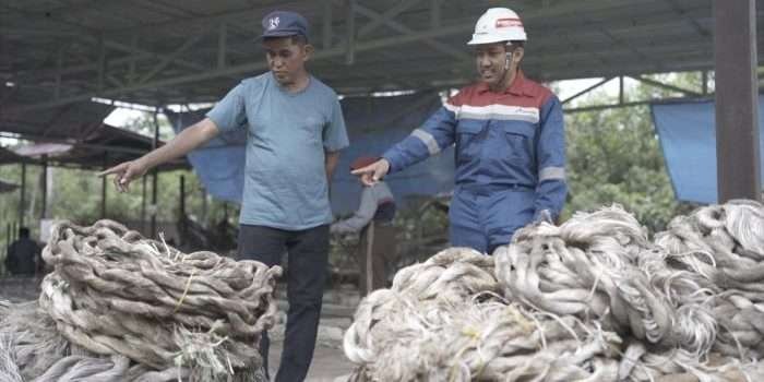 PT PHSS Beri Inovasi Sampah Tali Bekas Kapal di Program CSR Balanipa untuk Pekerja Migas