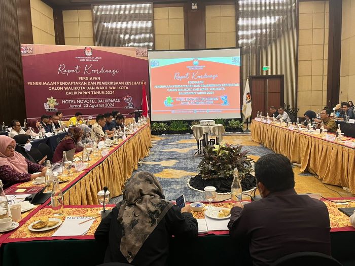 KPU Balikpapan Gelar Rakor Pendaftaran dan Pemeriksaan Kesehatan Calon Walikota dan Wakil Walikota 