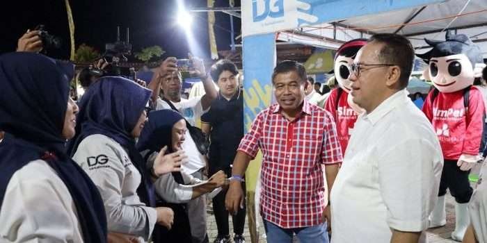 Pj Bupati PPU, Makmur Marbun saat bersama Wakil Rektor Institut Pemerintahan Dalam Negeri (IPDN) Suhajar Diantoro, Sabtu (10/8/2024). Foto: IST/diskominfoPPU