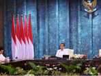 Presiden Jokowi Pimpin Sidang Kabinet Paripurna perdana di Ibu Kota Nusantara (IKN), pada Senin(12/8/2024). Foto: HO/BPMI Setpres-Muchlis Jr