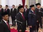 Presiden Jokowi kembali melakukan reshuffle atau perombakan kabinet di Istana Negara, Jakarta, Senin (19/8/2024). Foto: HO/Setpres