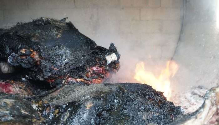 Karantina Kalimantan Timur melakukan Pemusnahan 578 kg daging babi tanpa dokumen yang berasal dari Palu, Sulawesi Tengah, di Halaman Gedung Arsip Karantina Kalimantan Timur yang terletak di KM 13 Balikpapan, pada hari Kamis, 12 September 2024. Foto: BorneoFlash/Ist