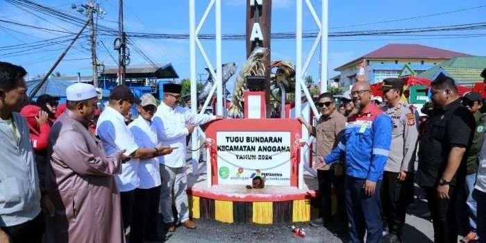 PT Pertamina Hulu Sanga Sanga dan Pemkab Kutai Kartanegara Resmikan Tugu Anggana 