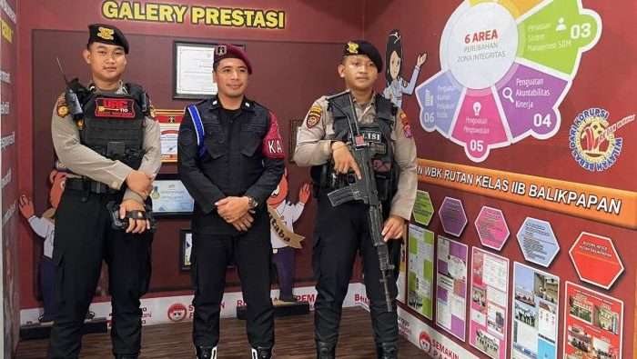 Satuan Patroli Samapta Perintis Presisi Polresta Balikpapan sebagai Satgas pereventif melaksanakan pengamanan Pilkada Tahun 2024 di Wilayah Hukum Polresta Balikpapan, pada hari Minggu (15/9/2024). Foto: BorneoFlash.com/IST