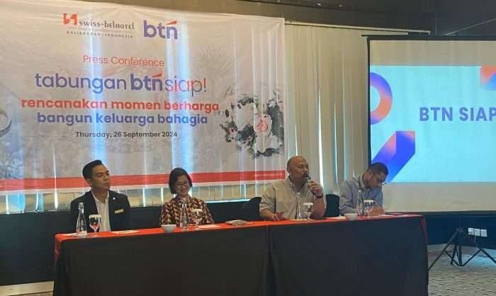 Press conference kolaborasi antara Swiss-Belhotel Balikpapan dengan BTN pada Kamis (26/9/2024). Foto: BorneoFlash/Ist