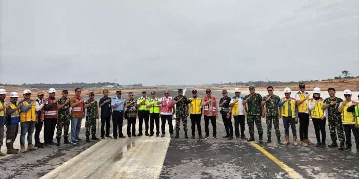 Uji Pendaratan Take Off-Landing Pesawat TNI AU di Bandara IKN 