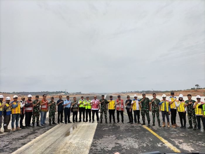 Uji Pendaratan Take Off-Landing Pesawat TNI AU di Bandara IKN 