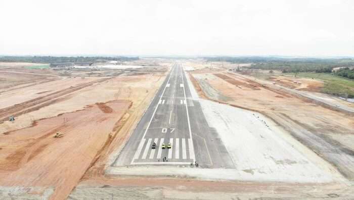Landasan di Bandara VVIP Ibu Kota Nusantara. Foto: BorneoFlash/Ist