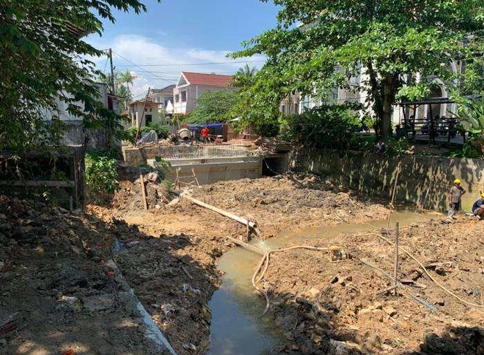 titik pengerjaan penanggulangan banjir di Kota Balikpapan. Foto: BorneoFlash.com/ Niken Sulastri