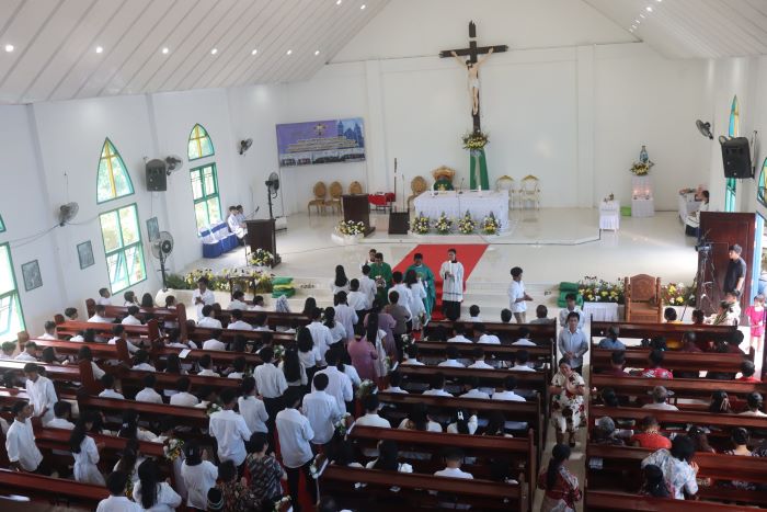 HUT ke 50 Gereja Katolik Rabuni Stasi Muara Bunyut, Hadirkan Uskup Agung Samarinda