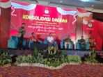 Konsolidasi Daerah bersama Panitia Pemilihan Kecamatan (PPK) dan Panitia Pemungutan Suara (PPS) se-Kabupaten PPU di Hotel Grand Senyiur Balikpapan pada Minggu (20/10/2024). HO/Humas Polres PPU