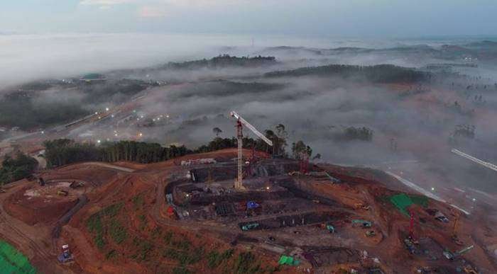 Kabut menyelimuti Ibu Kota Nusantara (IKN), Kamis (3/10/2024)(PTPP/Galang Sinu Susilo)