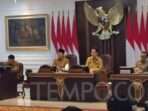 Presiden Prabowo Subianto memimpin sidang kabinet pertama di kantor presiden, kompleks Istana Kepresidenan Jakarta pada Rabu, 23 Oktober 2024. TEMPO/Subekti