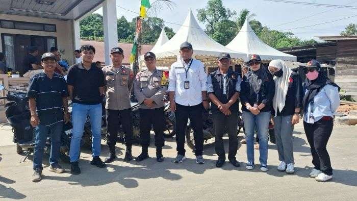 Pengamanan kampanye pasangan calon Bupati dan Wakil Bupati Kabupaten Berau untuk Pilkada tahun 2024 dari Polsek Teluk Bayur, Selasa 22 Oktober 2024. Foto: HO/Humas Polres Berau