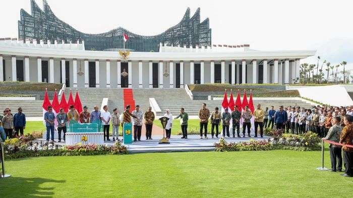 Peresmian Istana Negara di Ibu Kota Nusantara (IKN) pada Jumat (11/10/2024). Foto: HO/Humas Otorita IKN