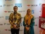 Pjs Wali Kota Balikpapan, Ahmad Muzakkir bersama Kepala Badan Perencanaan Pembangunan Daerah, Penelitian, dan Pengembangan Kota Balikpapan, Murni. di Konferensi Sustainable Development Goals (SDGs) atau Tujuan Pembangunan Berkelanjutan (TPB) ke-7 digelar di Hotel Fairmont Jakarta, Senin (07/10/2024). Foto: BorneoFlash.com/IST