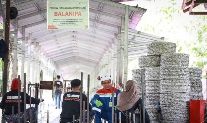 Program CSR unggulan PHSS, Balanipa, merupakan Inovasi pemanfaatan kembali tali kapal oleh Kelompok Usaha Bersama (KUBE) Balanipa di Muara Badak, Kabupaten Kutai Kartanegara, Kalimantan Timur. Foto: HO/PHSS