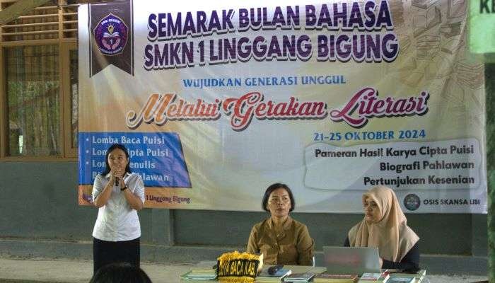 SMKN 1 Linggang Bigung Kabupaten Kutai Barat mengadakan serangkaian kegiatan literasi dalam Rangka Memperingati Bulan Bahasa dan Sastra serta Hari Sumpah Pemuda. Foto: BorneoFlash/Ist