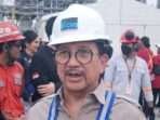 Foto: Doorstep Tonny Wenas, Presider Direktur PT Freeport Indonesia usai Peresmian Produksi Smelter PT. Freeport Indonesia, Gresik, 23 September 2024. (CNBC Indonesia/Tommy Patrio Sorongan)