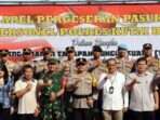 Apel Pergeseran Pasukan di Halaman Mako Polres Kutai Barat (Kubar) pada Jumat (22/11/2024). Foto: HO/Humas Polres Kubar