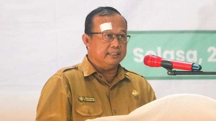 Asisten Bidang Pemerintahan dan Kesejahteraan Rakyat (Asisten I), drg. Agustinus Teguh Santoso mewakili Bupati Mahulu saat menerima kunker Kepala BKKBN Provinsi Kalimantan Timur, pada Selasa (29/10/2024). Foto: HO/Prokopim Mahulu