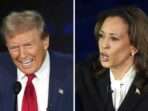 Donald Trump dan Kamala Harris. Foto: AP Photo/Alex Brandon