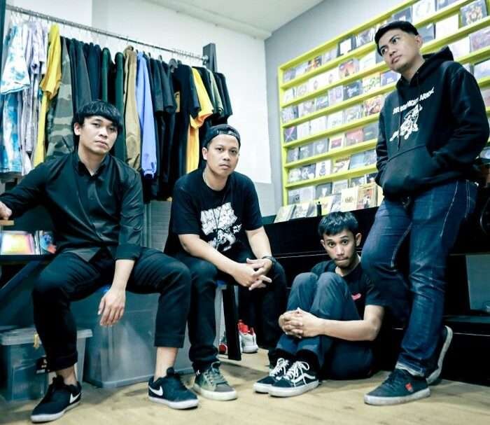 Band Punk Rock Asal Palembang Fourtysixth Block. Foto: BorneoFlash/Ist