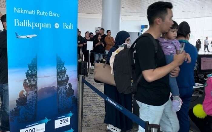 Garuda Indonesia Membuka Rute Balikpapan – Bali. Foto: BorneoFlash/Niken Sulastri