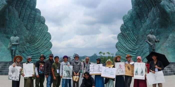 IKN menggelar Nusantara Sketchwalk, yang berlangsung di sejumlah titik Kawasan Inti Pusat Pemerintahan (KIPP), Minggu (3/11/2024) . Foto: HO/Humas Otorita IKN