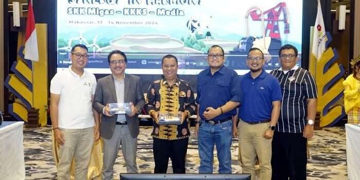 Kepala Perwakilan SKK Migas Kalsul menyampaikan apresiasinya atas dukungan dari media yang diberikan selama ini. Foto: HO/SKK Migas Kalsul