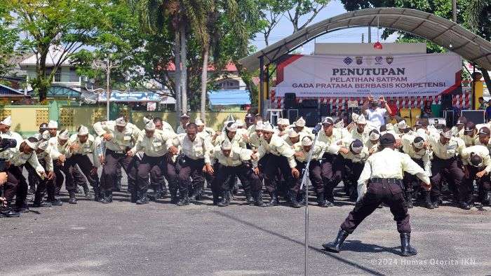 Penutupan Program Pelatihan Satpam Gada Pratama, Senin (4/11/2024). Foto: HO/Humas Otorita IKN
