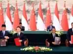 Presiden Prabowo Subianto, bersama Presiden China Xi Jinping menyaksikan penandatanganan sejumlah kesepakatan kerja sama antara Indonesia dan China. Foto: HO/BPMI Setpres-Muchlis Jr
