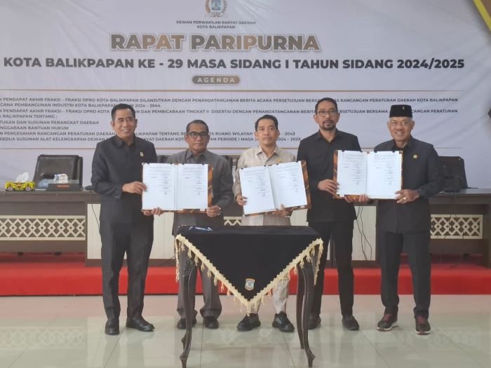 Fraksi DPRD Balikpapan Setujui Tiga Raperda Jadi Perda 