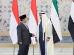 Presiden RI Prabowo Subianto menemui Presiden Uni Emirat Arab (UEA) Mohammed bin Zayed Al Nahyan atau MBZ, Sabtu (23/11/2024) waktu setempat. (Setpres RI)