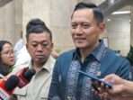 AHY menyebut pembangunan IKN dilanjutkan tetapi fokus pada penyelesaian pusat pemerintahan sebagai prioritas. (Foto:Sakti Darma Abhiyoso)
