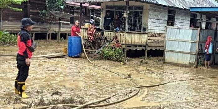 Banjir yang merendam Kecamatan Sepaku, Kabupaten Penajam Paser Utara (PPU), Kalimantan Timur (Kaltim), pada Kamis (28/11/2024), telah surut.(BPBD)