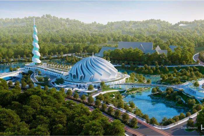 Desain Masjid Negara IKN. Foto: Dok. Hutama Karya