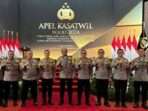 Kapolda Kalimantan Timur Irjen Pol Nanang Avianto beserta jajaran Kapolres se-Polda Kaltim, di Apel Kasatwil Polri 2024 digelar di Lembaga Pendidikan Akademi Kepolisian (Akpol) Semarang, Jawa Tengah, pada 11-12 Desember 2024. Foto: HO/Humas Polda Kaltim