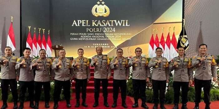 Presiden RI Buka Apel Kasatwil Polri 2024, Kapolda Kaltim dan Kapolres Balikpapan Hadir