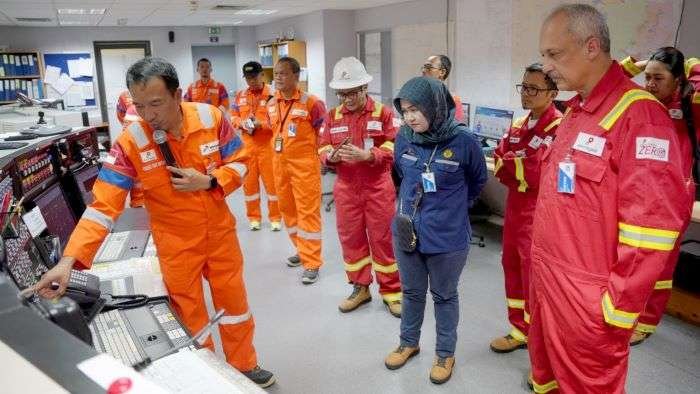 Kunjungan Kerja dan Management Walkthrough (MWT) Akhir Tahun 2024 SKK Migas di Terminal Senipah, Kutai Kartanegara, Kalimantan Timur, pada Jumat (27/12/2024). Foto: HO/PHM