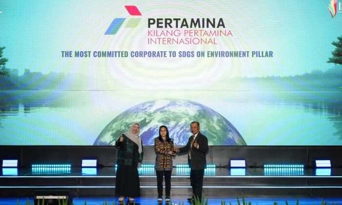 PT KPI Unit Balikpapan meraih penghargaan bergengsi pada ajang Indonesia Sustainable Development Goals (ISDA) Award 2024 dengan kategori Gold. Foto: HO/PT KPI Unit Balikpapan 