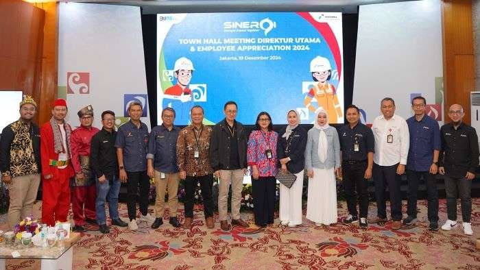 PT Pertamina Hulu Indonesia (PHI) menggelar acara Town Hall Meeting (THM) Direktur Utama & Employee Appreciation 2024 PT Pertamina Hulu Indonesia (PHI) menggelar acara Town Hall Meeting (THM) Direktur Utama & Employee Appreciation 2024 di Jakarta pada Kamis (19/12/2024). Foto: HO/PHI