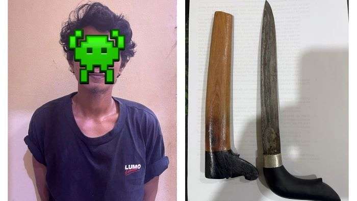 Tagih Uang Galon Bawa Sajam, Pelaku Diamankan di Polsek Balikpapan Timur